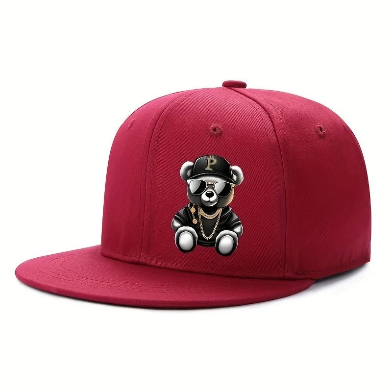 Adjustable Cartoon Bear Printed Hip Hop Baseball Cap Outdoor Sports Beach Casual Wea Fit for Men and Woment street snapback hat Gorras de Hombres Modernas y Elegantes 2026
