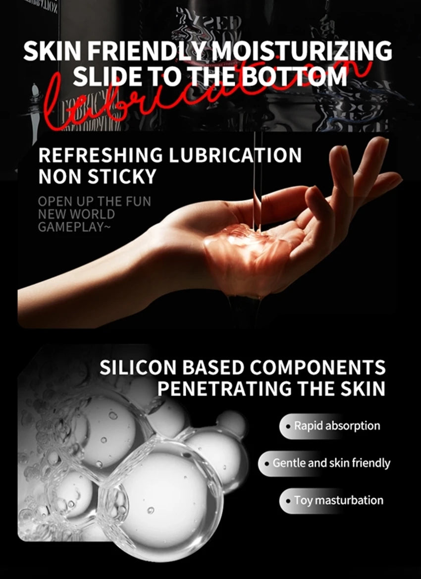 Lubricante Íntimo Premium 200ml / 300ml
Fórmula a base de silicona y agua para una lubricación intensa, duradera y ultra suave. Diseñado para máxima comodidad y placer, seguro para uso personal e íntimo, ideal para juguetes sexuales. Textura tipo gel, sed
