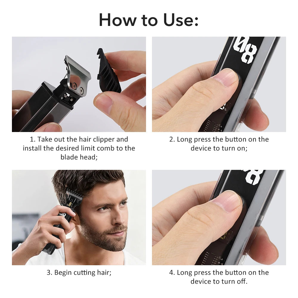 Electric Hair Clipper Barber Mower Cutting Machine Trimmer for Man Razor Men's Mower Haircut Men Affair Machine Beard Cutter 2026