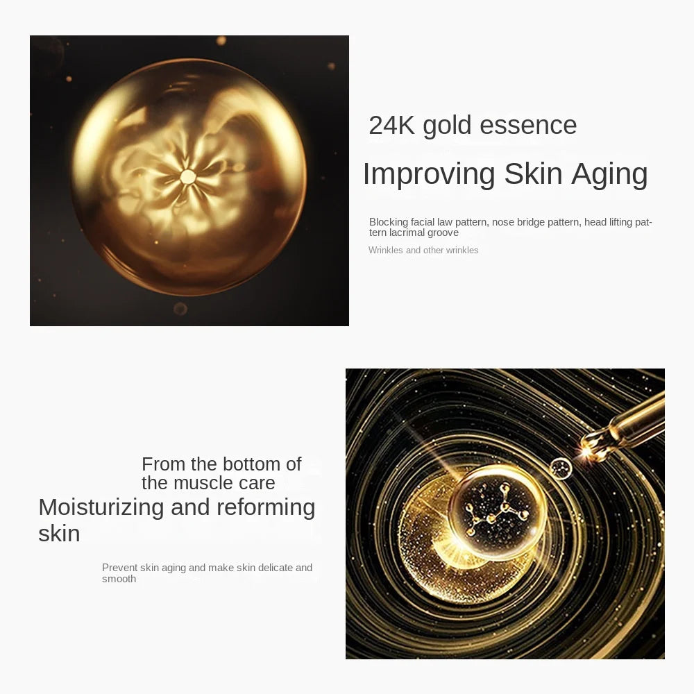 24K Gold Skin Care Sets Moisturizes Shrinks Pore Oil Control 24K Gold Toner Face Cream Emulsion Facial Essence Sets. 2026 KIT FACIAL DORADO. PROTECTORES FACIALES. CREA EN TU ROSTRO UN ASPECTO LIMPIO Y REJUVENECIDO
