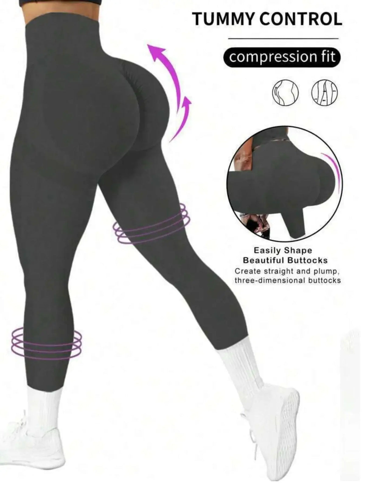 Women's tight yoga seamless pants, solid color multi-color optional, high waist belly-closing exercise running Capri yoga pants, Licras Super Elasticas 2026 para Gym