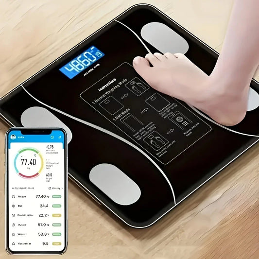 Intelligent Digital Body Scale With Backlit LED Display Screen,Weighing Up To 400 Pounds,Ideal for Weight Management & Fitness. Pesa corporal