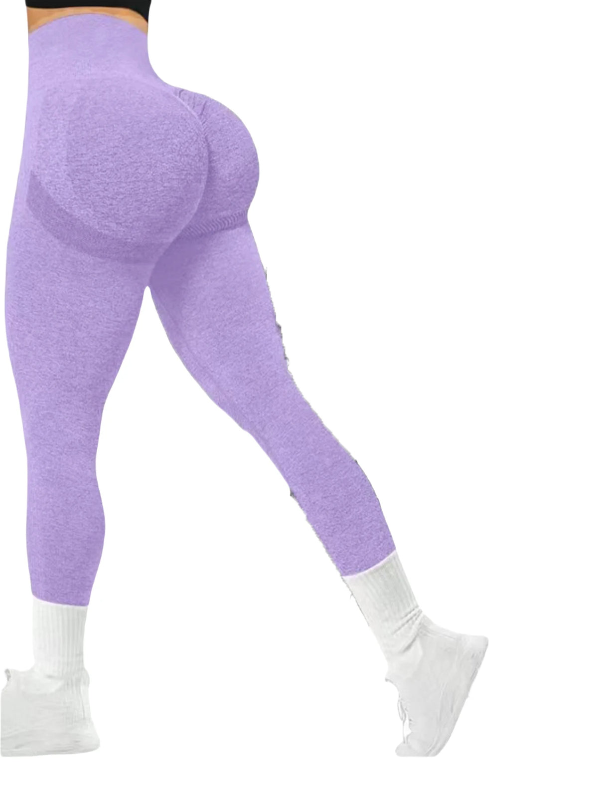 Women's tight yoga seamless pants, solid color multi-color optional, high waist belly-closing exercise running Capri yoga pants, Licras Super Elasticas 2026 para Gym