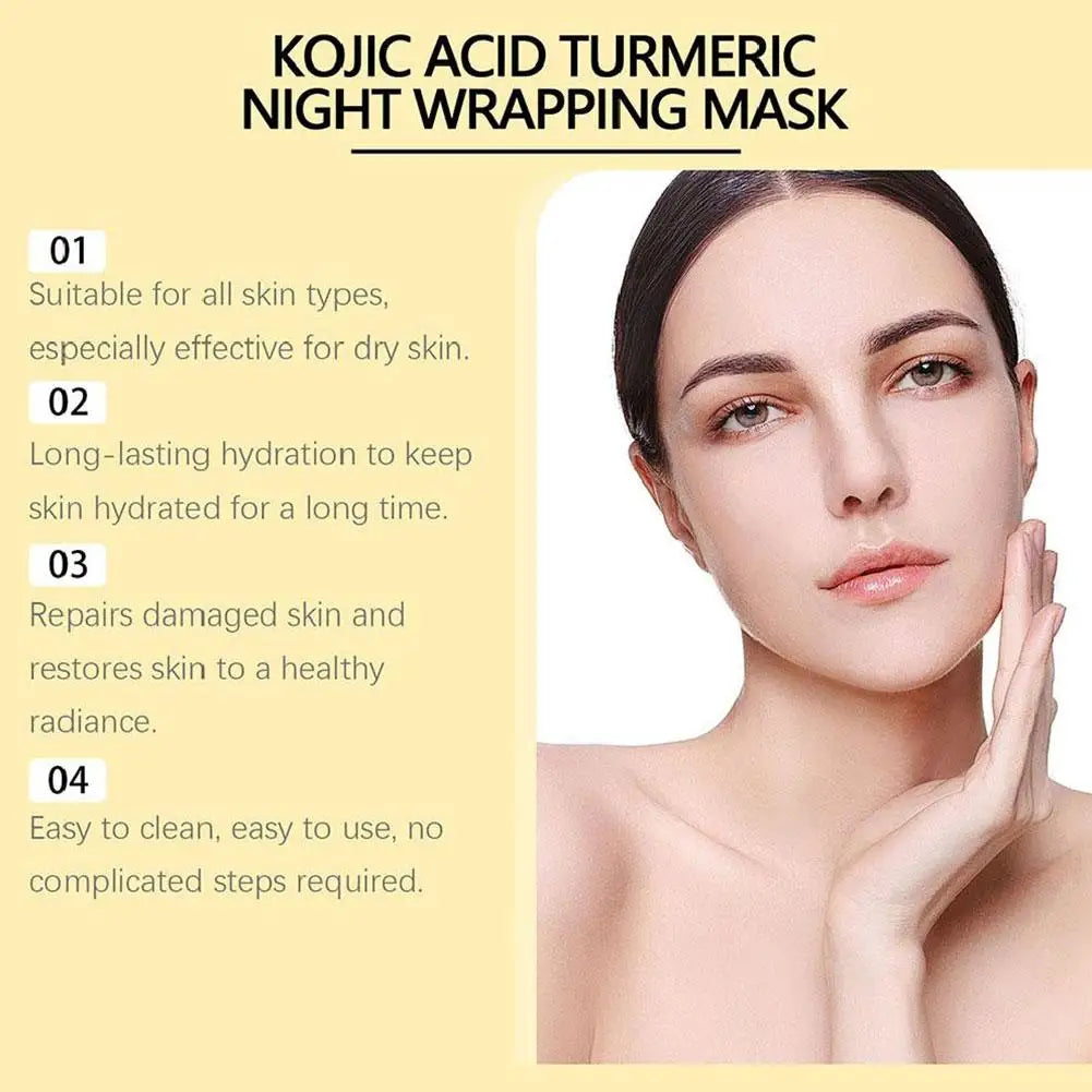 Turmeric Deep Collagen Peel Off Mask Anti Wrinkle Lifting Skin Care Masks For Nighttime Care Skin Hydrating Boost Gentle.2026 MASCARILLA NOCTURNA ANTI ACNE, HIDRATANTE Y LIMPIADOR FACIAL