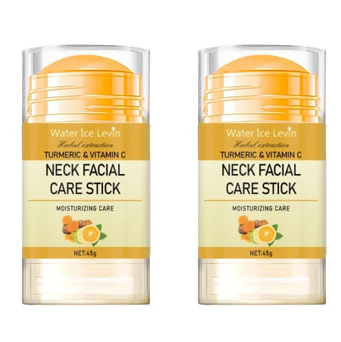 Turmeric & Vitamin C Neck Care Stick, Moisturizes with Herbal Extracts for Smooth, Glowing, Elastic Neck Skin.2026 RODILLO FACIAL DE CULCUMA MEJORA LA ELASTICIDAD FACIAL Y ELIMINA MANCHAS INDESEADAS. CUELLO Y MANDIBULA