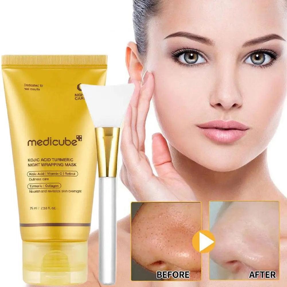Turmeric Deep Collagen Peel Off Mask Anti Wrinkle Lifting Skin Care Masks For Nighttime Care Skin Hydrating Boost Gentle.2026 MASCARILLA NOCTURNA ANTI ACNE, HIDRATANTE Y LIMPIADOR FACIAL