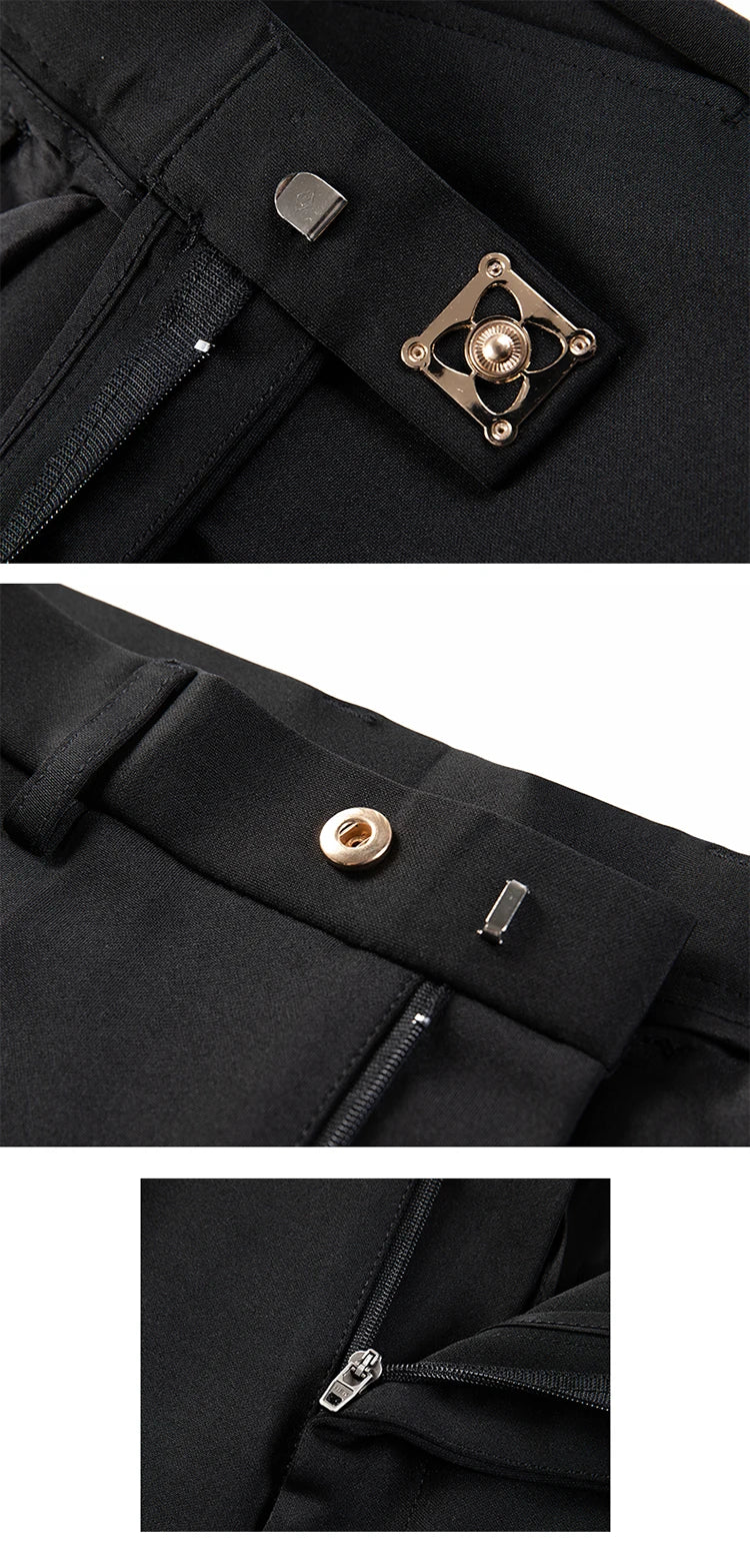 Men Suit Pants Formal Trousers Stretch Slim Pantalone Hombre Calça Masculina Solid Color Casual Dress Pants Fashion Men Clothing. Pantalones de Hombre, extra slim fit 2026. Elegantes