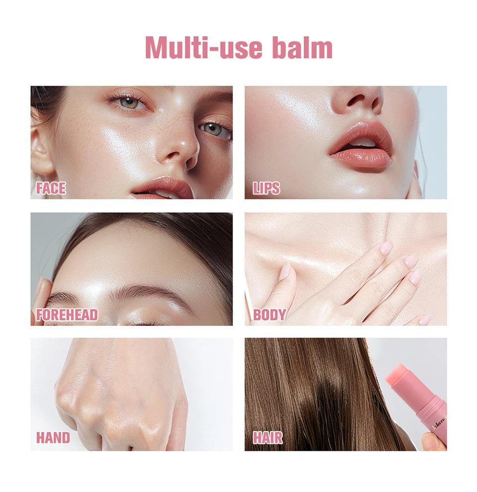 PINK Hydrating Stick Extract Deep Hydrating Facial Skin Multi-functional Pink Balm Stick Skin Care Makeup Base Products. 2026 BASE ROSADA HIDRATANTE PARA TES BLANCA. REJUVENECEDOR ANTI GRIETAS