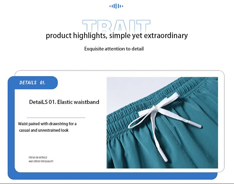 1pcs Summer Men Ice Silk Shorts Quick Drying Running Gym Pants Homme Surf Ventilate Drawstring Casual Outdoor Sport Couple Short