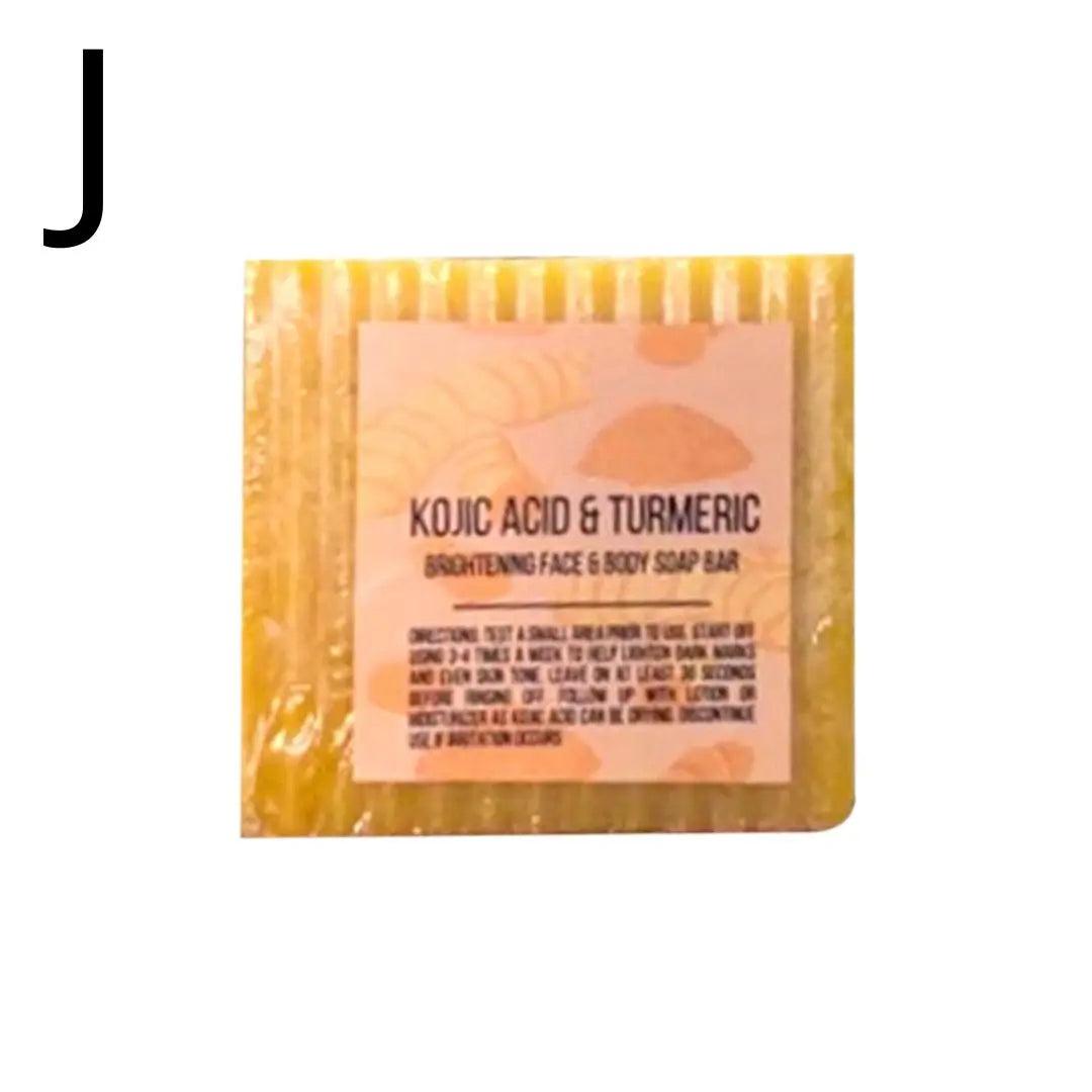 Turmeric Soap & Kojic Acid Soap Body And Facial Cleaning Handmade Soap For Dark Skin Glowing Even Skin Tone Tender Skin Care.2026 JABON MAGIGO FACIL DE CURCUMA HIDRATA Y REJUVENECE TU PIEL