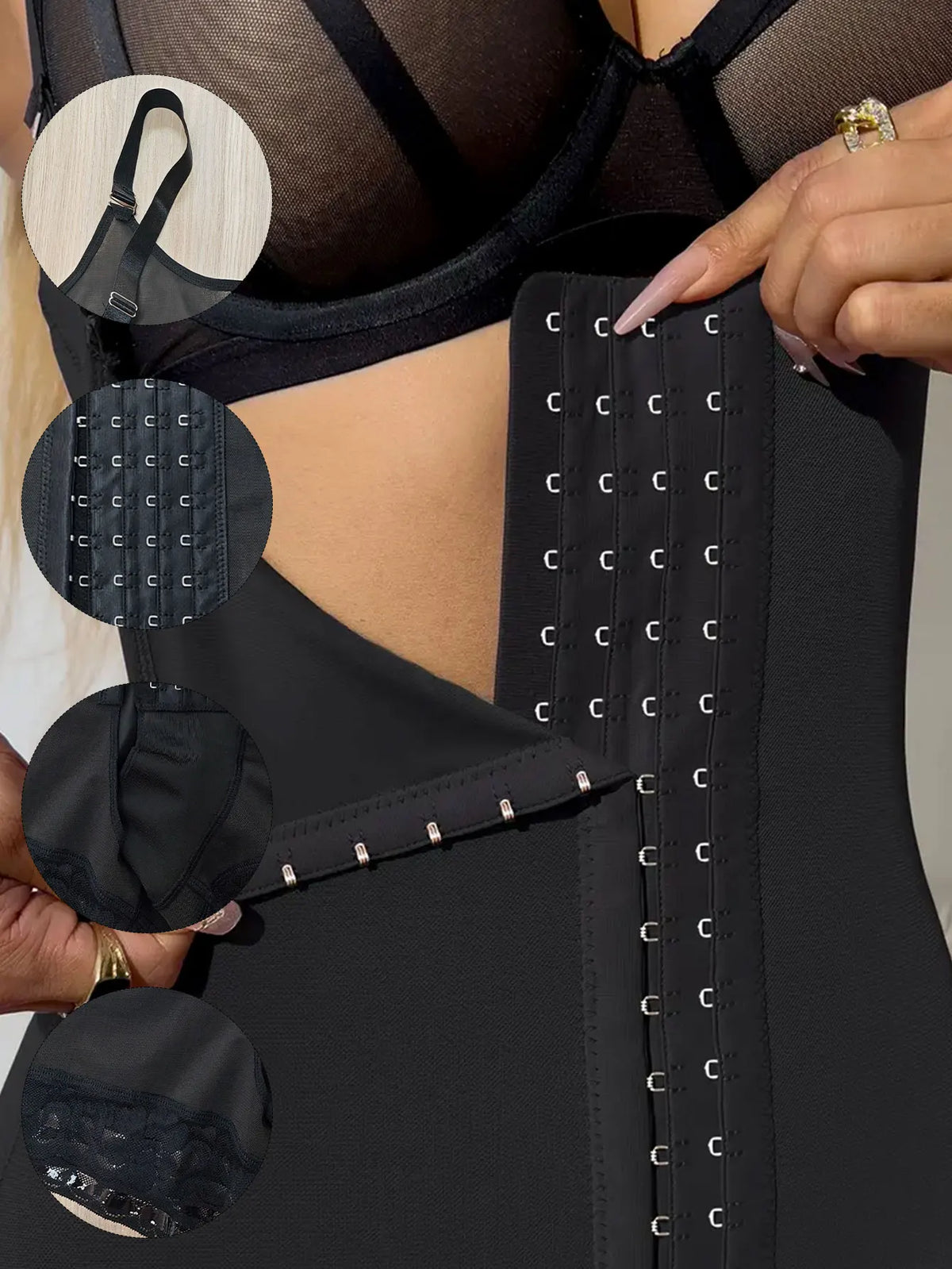 Fajas Postparto para Mujer, Moldeador Corporal de Alta Compresión, Reductor Adelgazante para Mujer, Ropa Interior Sexy, Body Moldeador Push Up. Compresion Extrema Alta