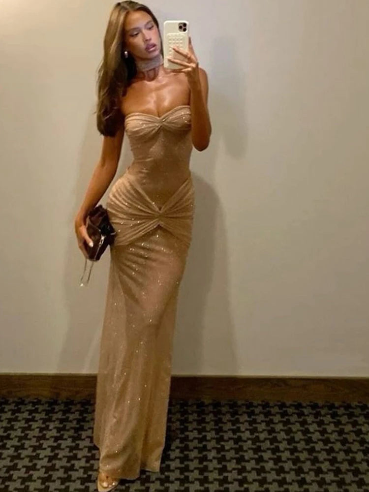 Nibber Elegant Dress Women Sequin Ruched Sexy Valentine's Day See Through Sleeveless Party Banquet Stretch Skinny Chic Vestidos 2026  Vestido Elegante para Ocasion Especial