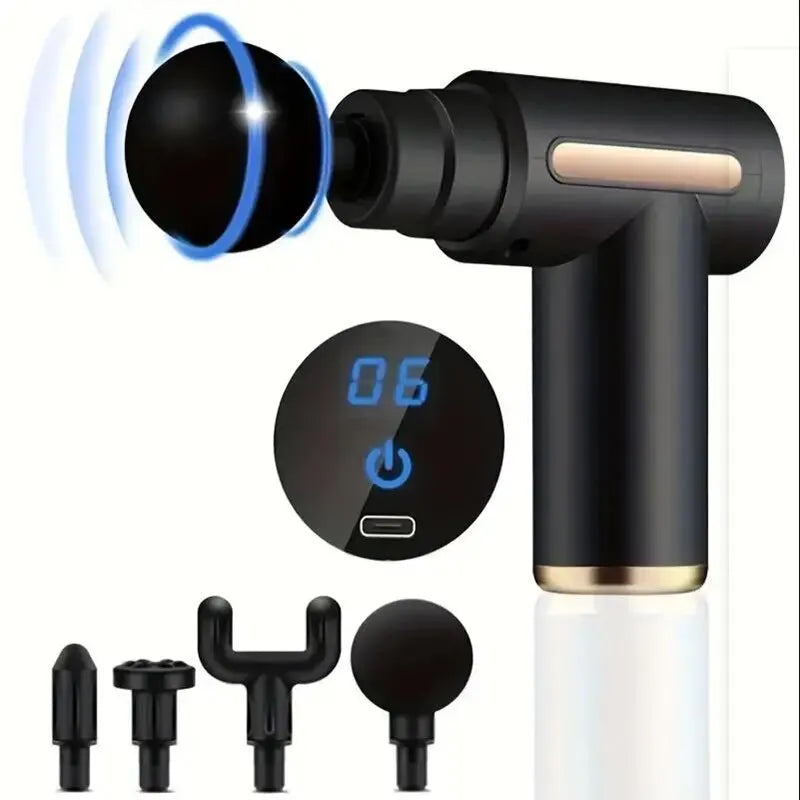 30 Level Massage Gun Fascia Deep Muscle Relax Body Neck Massager Electric Fitness Equipment Noise Reduction Male Female Masajiador Colporal