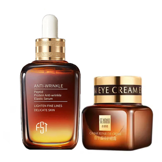 Moisturizing Face Serum and Cream Brighten Firming Anti-wrinkle Collagen Pre-Essence Caviar Eye Cream Dark Circle Eyebag Remover 2026 Eliminador de Ojeras y Bolsas en Los Ojos