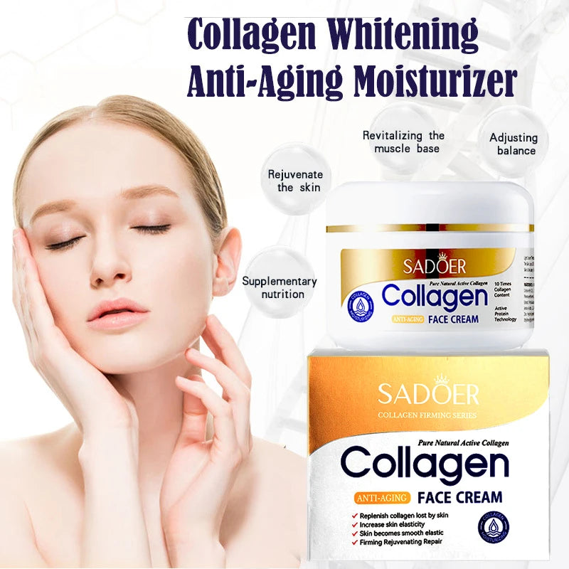 Collagen Skin Care Set Whitening Face Cream Anti-aging Firming Lifting Facial Serum Super Moisturizing Hyaluronic Essence.2026 CREMA FACIAL HIDRATANTE ANTI ARRUGAS. ACLARADOR FACIAL
