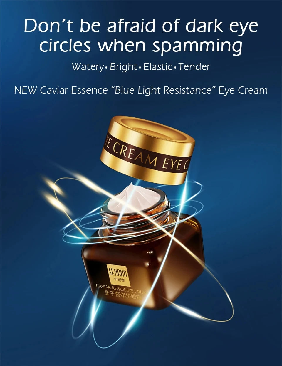 Moisturizing Face Serum and Cream Brighten Firming Anti-wrinkle Collagen Pre-Essence Caviar Eye Cream Dark Circle Eyebag Remover 2026 Eliminador de Ojeras y Bolsas en Los Ojos