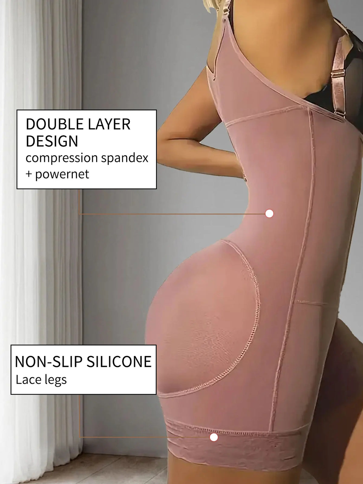 Fajas Postparto para Mujer, Moldeador Corporal de Alta Compresión, Reductor Adelgazante para Mujer, Ropa Interior Sexy, Body Moldeador Push Up. Compresion Extrema Alta