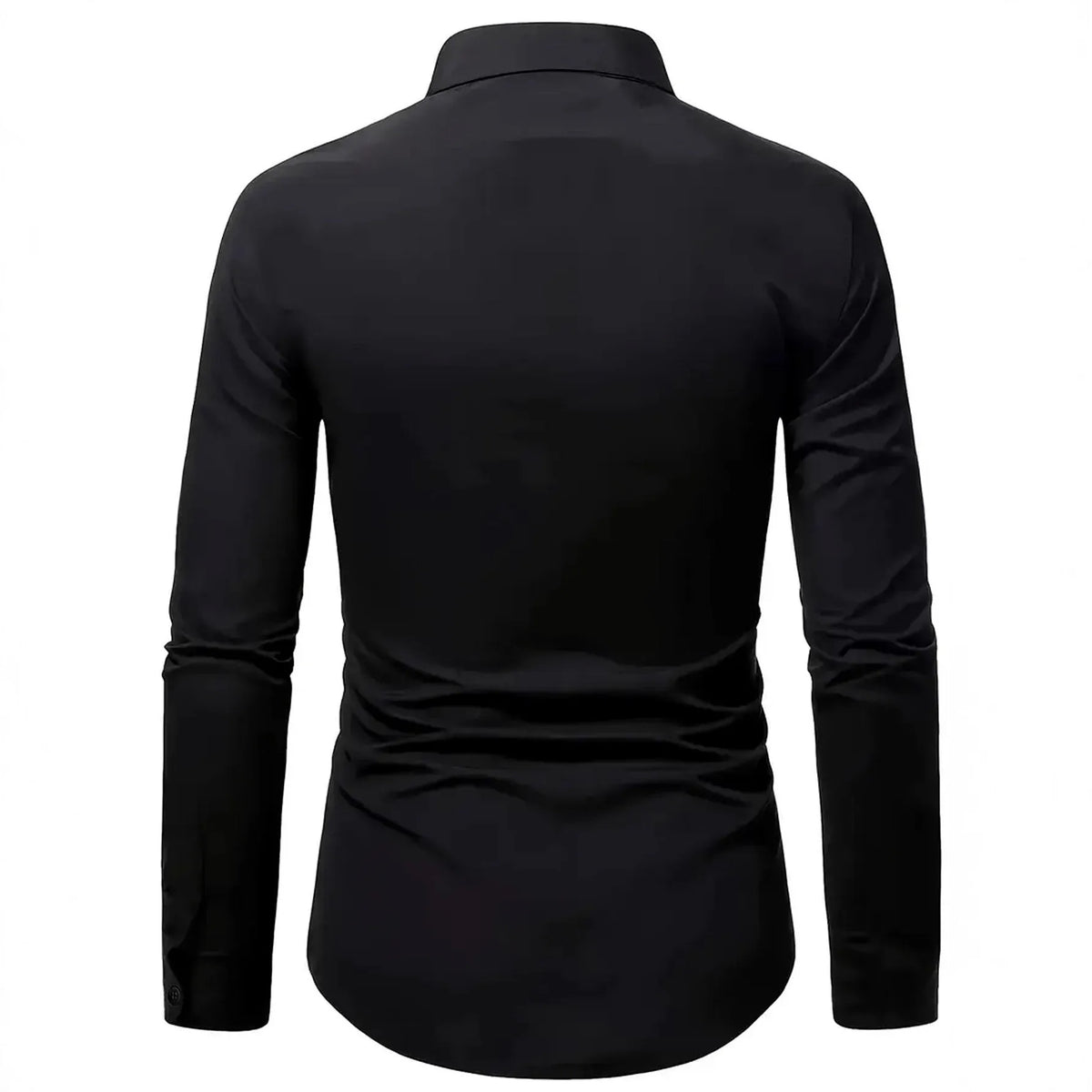 Men's Casual Long Sleeved Solid Color Slim Fit Shirt in Autumn and Winter Slightly Elastic Can Be Worn on the Inside or Outside. Camisa Extra Elastizada. 2026. Elegantes y Casual