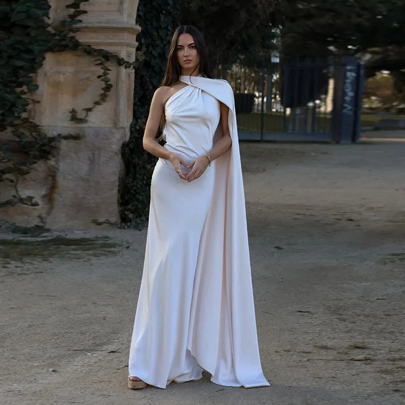 Elegant Ribbon Halter Dress Women Solid Off Shoulder Sleeveless Backless Slim Maxi Dresses 2025 Summer Autumn Party Robes Lady 2026 Vestido Elegante Para Ocasión Especial