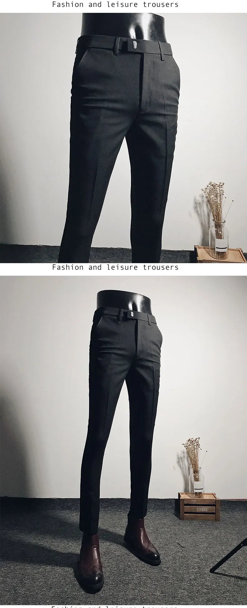 Men Suit Pants Formal Trousers Stretch Slim Pantalone Hombre Calça Masculina Solid Color Casual Dress Pants Fashion Men Clothing. Pantalones de Hombre, extra slim fit 2026. Elegantes