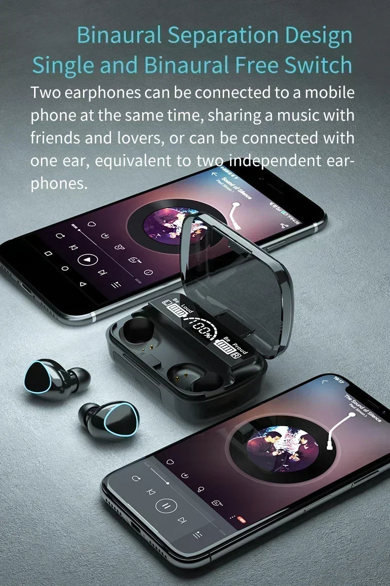 Auriculares Inalámbricos M10 Original | Bluetooth, Estéreo, Cancelación de Ruido, Micrófono, Altavoz Portátil para Gaming y Deportes