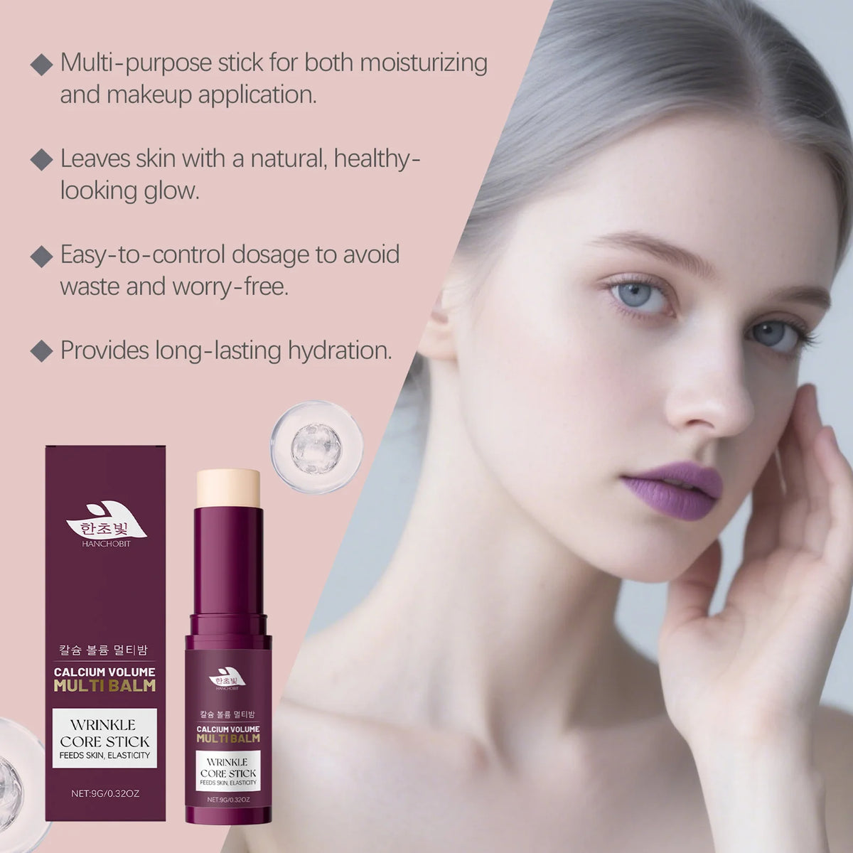 Cemenrete Calcium Multi Balm Hydrating Face And Body Moisturizer Stick For Dry Skin Deeply Hydrates Anti-Aging Daily Skincare. 2023 HIDRATANTE FACIAL Y REMOVEDOR DE GRIETAS FACIALES