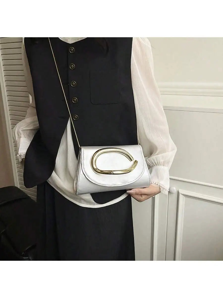 Glamorous Glitter Women's Evening Clutch - Velvet Handbag with Detachable Chain (Party/Prom). 2026