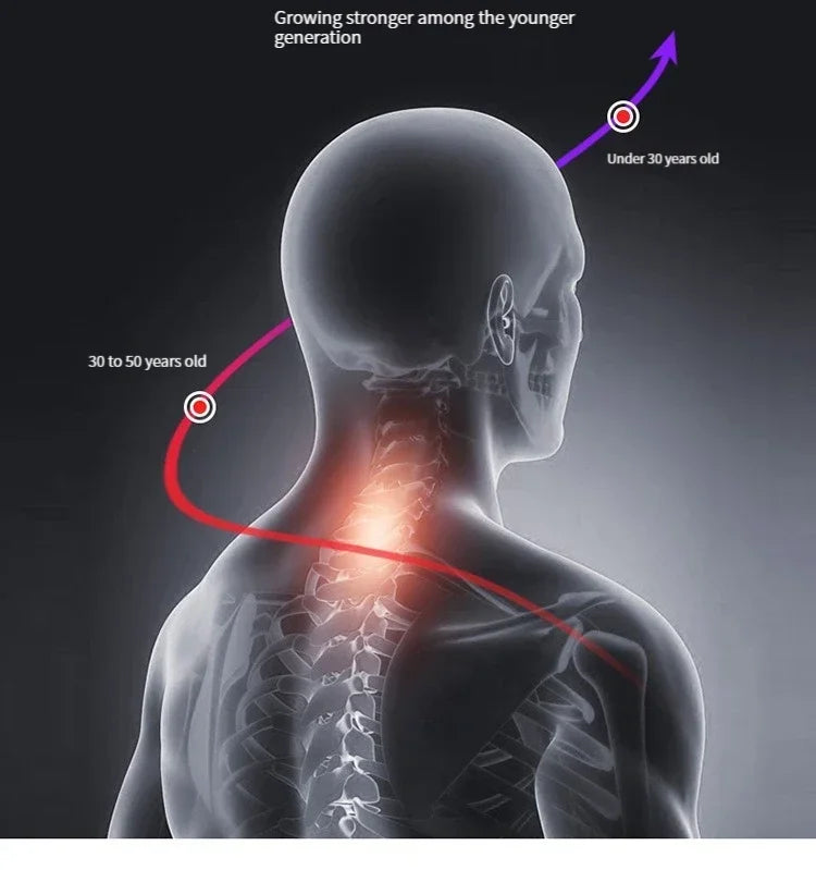 Masajeador Inteligente de Cuello y Hombros — Masaje Cervical con Vibración y Calor para Aliviar el Dolor, Pulso Terapéutico para las Vértebras Cervicales, Instrumento de Cuidado de la Salud