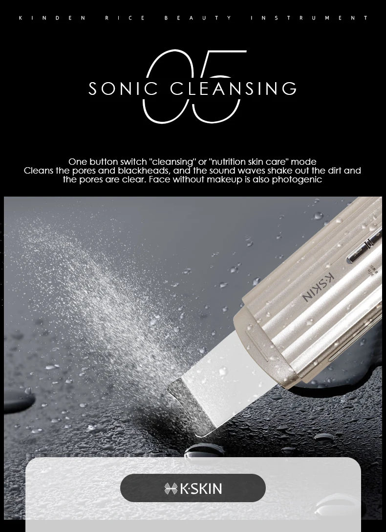 KSKIN Professional Electric Facial Dead Skin Peeling Sonic Cleaning Ultrasonic Skin Scrubber.2026 ULTRASONICO FACIAL REMOVEDOR DE PIEL MUERTA