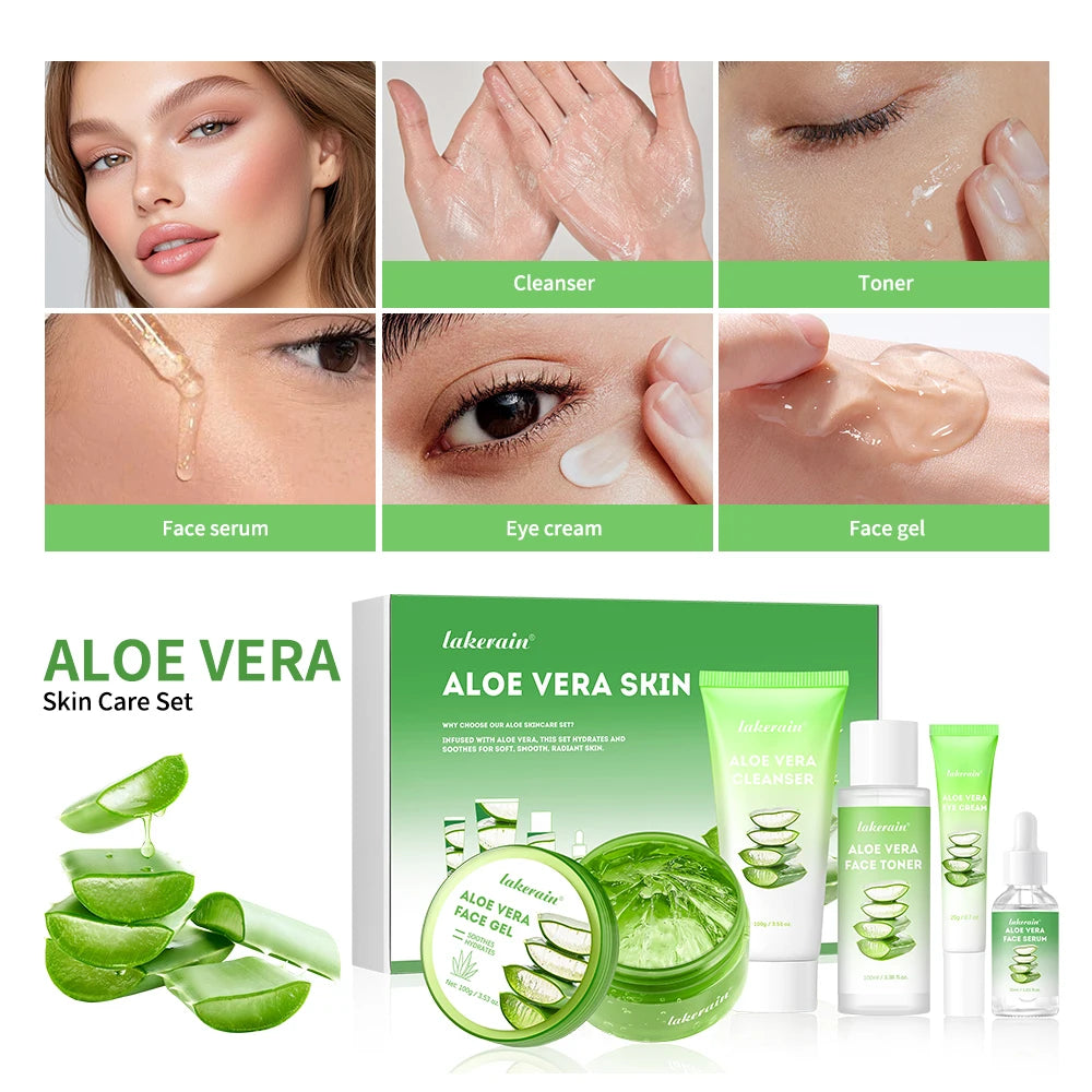 Multi-skin Care Aloe Vera Skin Care Set Deep Moisturizing Deep Nourishment Whitening Brightening Hydrating Smooth Skin. 2026 HIDRATANTE FACIAL DE ALOE VERA. HIDRATANTE SUPREME CONTRA ARRUGAS Y MANCHAS