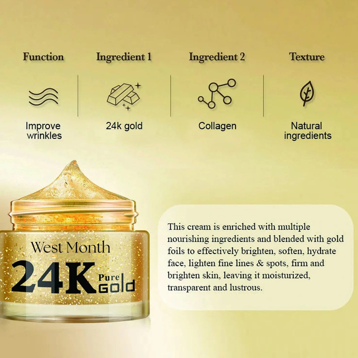 Set de Cuidado Facial de 24k Oro — Antiarugas, Desvanece Ojeras, Reafirmante, Hidratante, Reparador, Máscara para Ojos y Esencia, Cosméticos Coreanos.