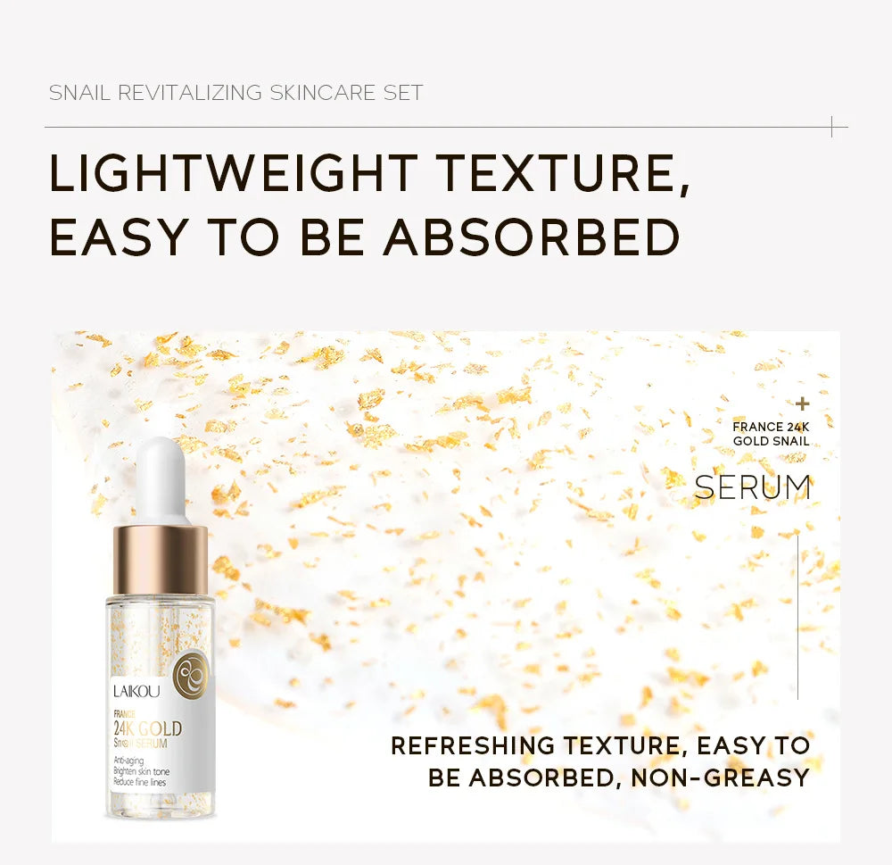 3pcs/set LAIKOU Vitamin C 24K Golden Sakura Skin Care Sets Face Cream Serum Eye Cream Moisturizing Anti Wrinkles Face Care Kit.2026 SKIN CARE REJUVENECEDOR, HUMECTANTE FACIAL