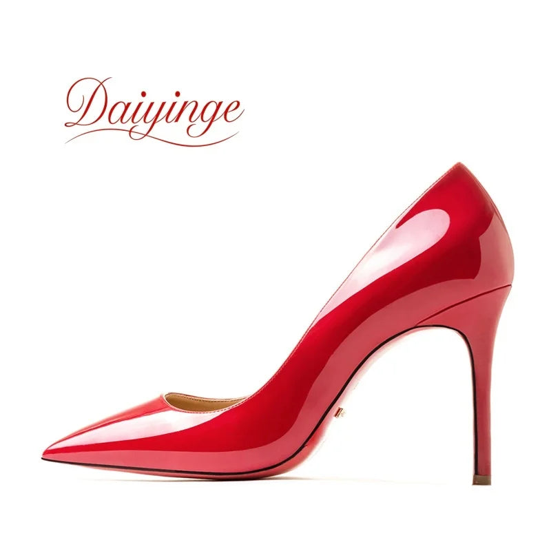 Elegant Woman Heeled Shoes 2026 Trend Luxury Red Bottoms High Heels Pointed Toe Stiletto Pumps 12 cm Party Dress Wedding Shoes 2026