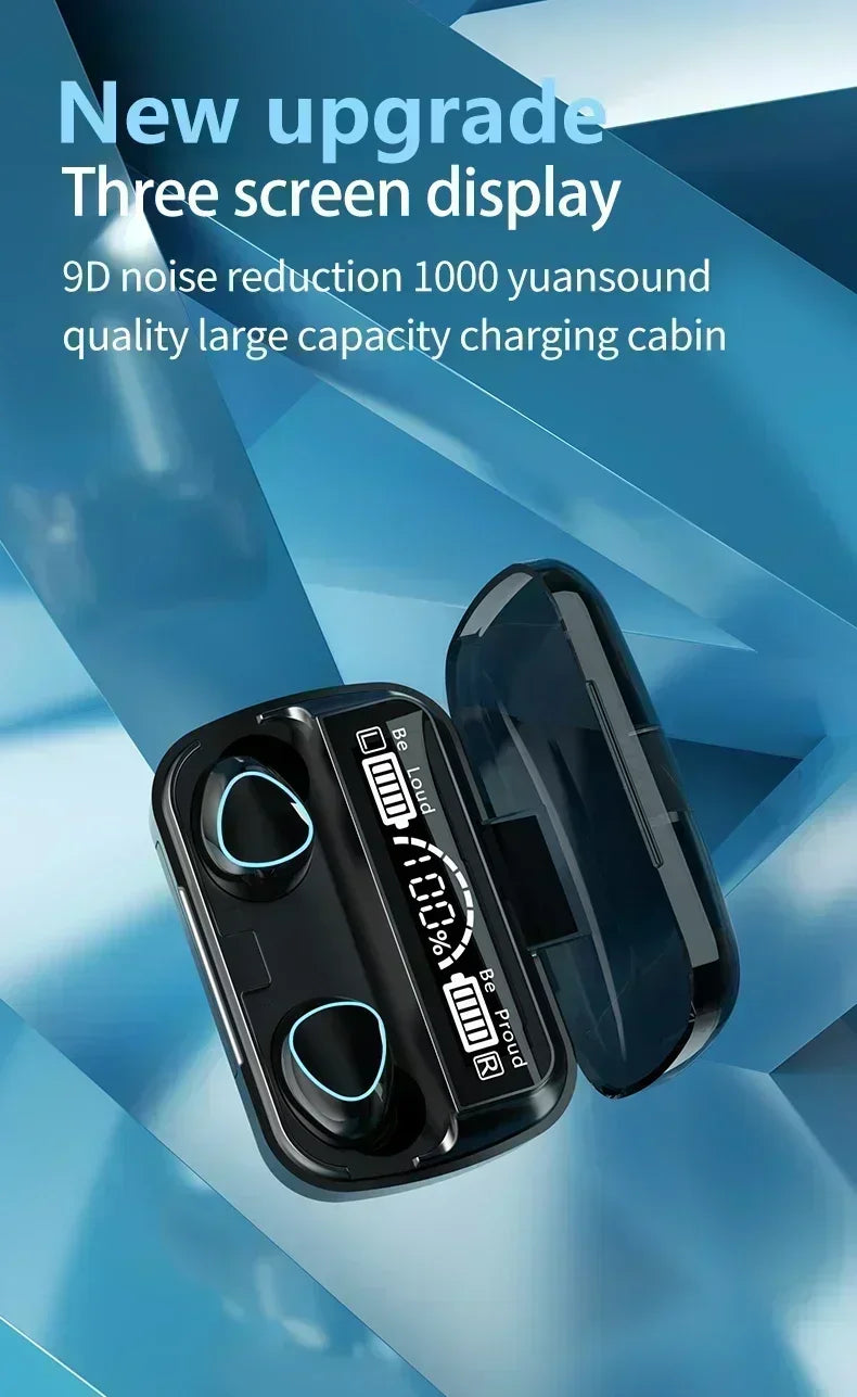 Auriculares Inalámbricos M10 Original | Bluetooth, Estéreo, Cancelación de Ruido, Micrófono, Altavoz Portátil para Gaming y Deportes
