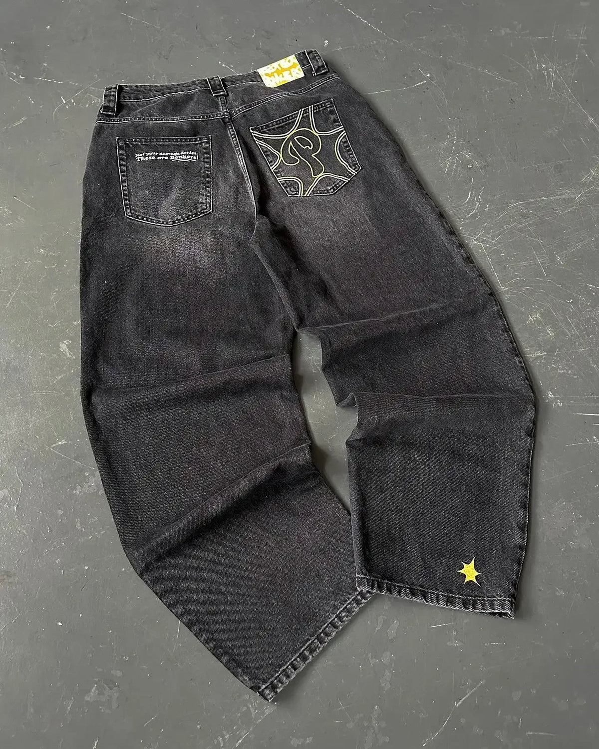 American Hip-hop Retro Loose Jeans Women's Y2K New Tide Harajuku High Waist Wide leg Pants Gothic Wide Pants Street Pants Male. Jeans Exclusivos Modernos 2026
