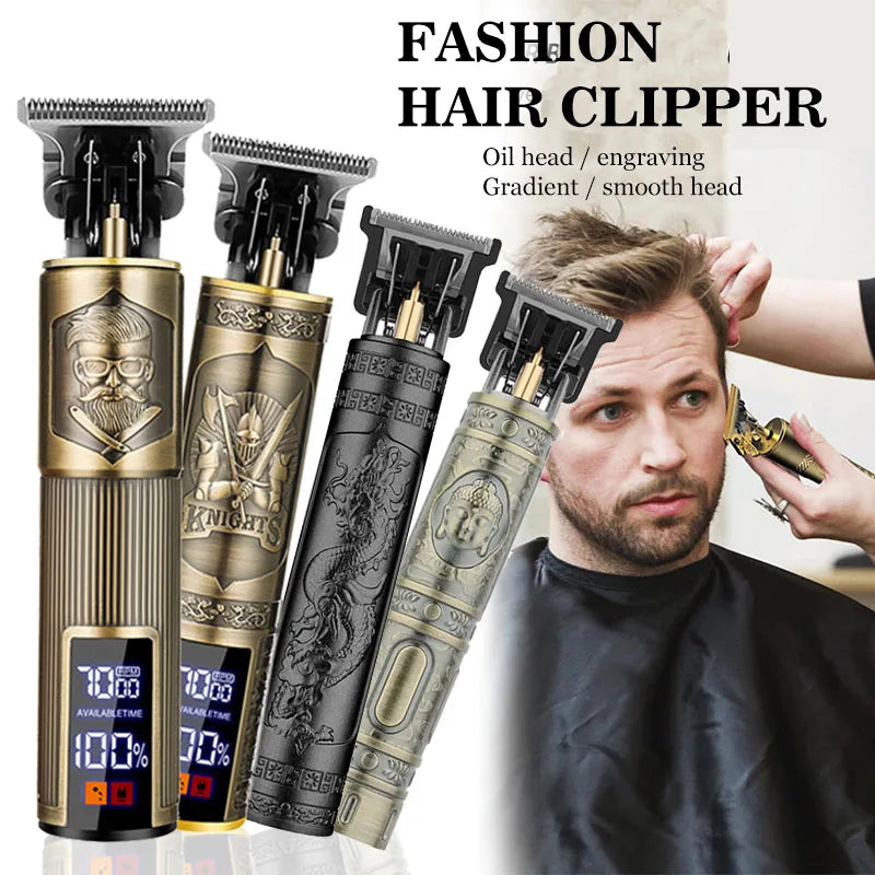 T9 Professional Electric Hair Clipper for Men Rechargeable Hair Cutting Machine Barber Shaver Haircut Remover Hair Trimmer 2026