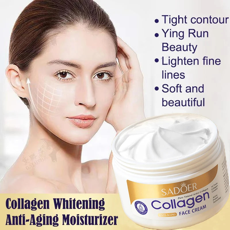 Collagen Skin Care Set Whitening Face Cream Anti-aging Firming Lifting Facial Serum Super Moisturizing Hyaluronic Essence.2026 CREMA FACIAL HIDRATANTE ANTI ARRUGAS. ACLARADOR FACIAL