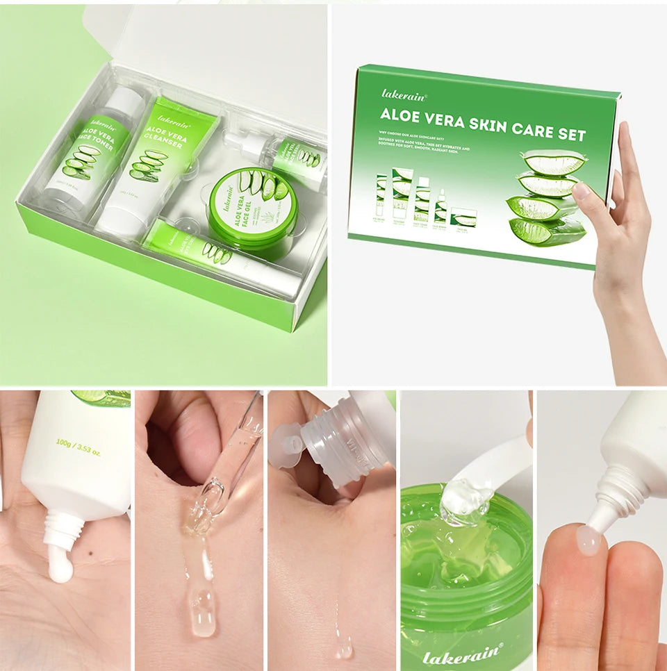 Multi-skin Care Aloe Vera Skin Care Set Deep Moisturizing Deep Nourishment Whitening Brightening Hydrating Smooth Skin. 2026 HIDRATANTE FACIAL DE ALOE VERA. HIDRATANTE SUPREME CONTRA ARRUGAS Y MANCHAS