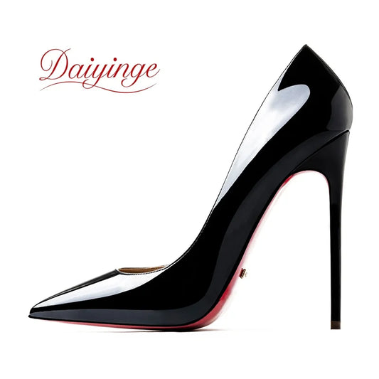 Elegant Woman Heeled Shoes 2026 Trend Luxury Red Bottoms High Heels Pointed Toe Stiletto Pumps 12 cm Party Dress Wedding Shoes 2026