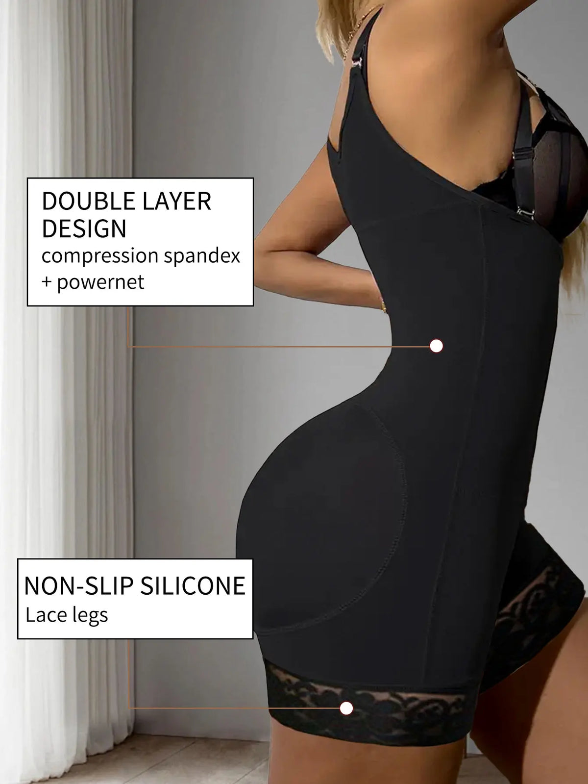 Fajas Postparto para Mujer, Moldeador Corporal de Alta Compresión, Reductor Adelgazante para Mujer, Ropa Interior Sexy, Body Moldeador Push Up. Compresion Extrema Alta
