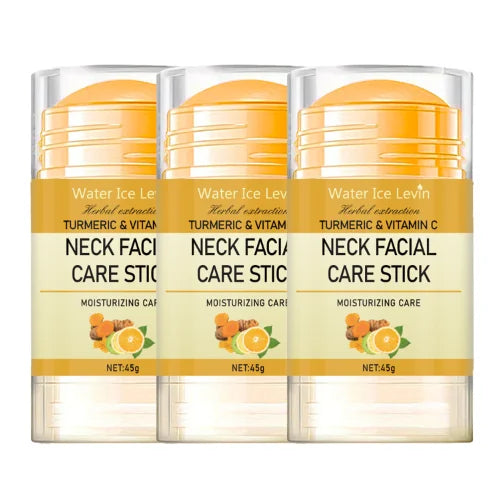 Turmeric & Vitamin C Neck Care Stick, Moisturizes with Herbal Extracts for Smooth, Glowing, Elastic Neck Skin.2026 RODILLO FACIAL DE CULCUMA MEJORA LA ELASTICIDAD FACIAL Y ELIMINA MANCHAS INDESEADAS. CUELLO Y MANDIBULA