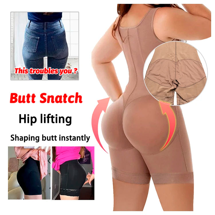 Fajas Colombianas Postquirúrgicas, Moldeadoras y Compresoras, Entrenador de Cintura, Levanta Glúteos, Ropa Moldeadora para Mujer, Moldeador Corporal Completo, Faja de Compresión BBL. Material Duradero.