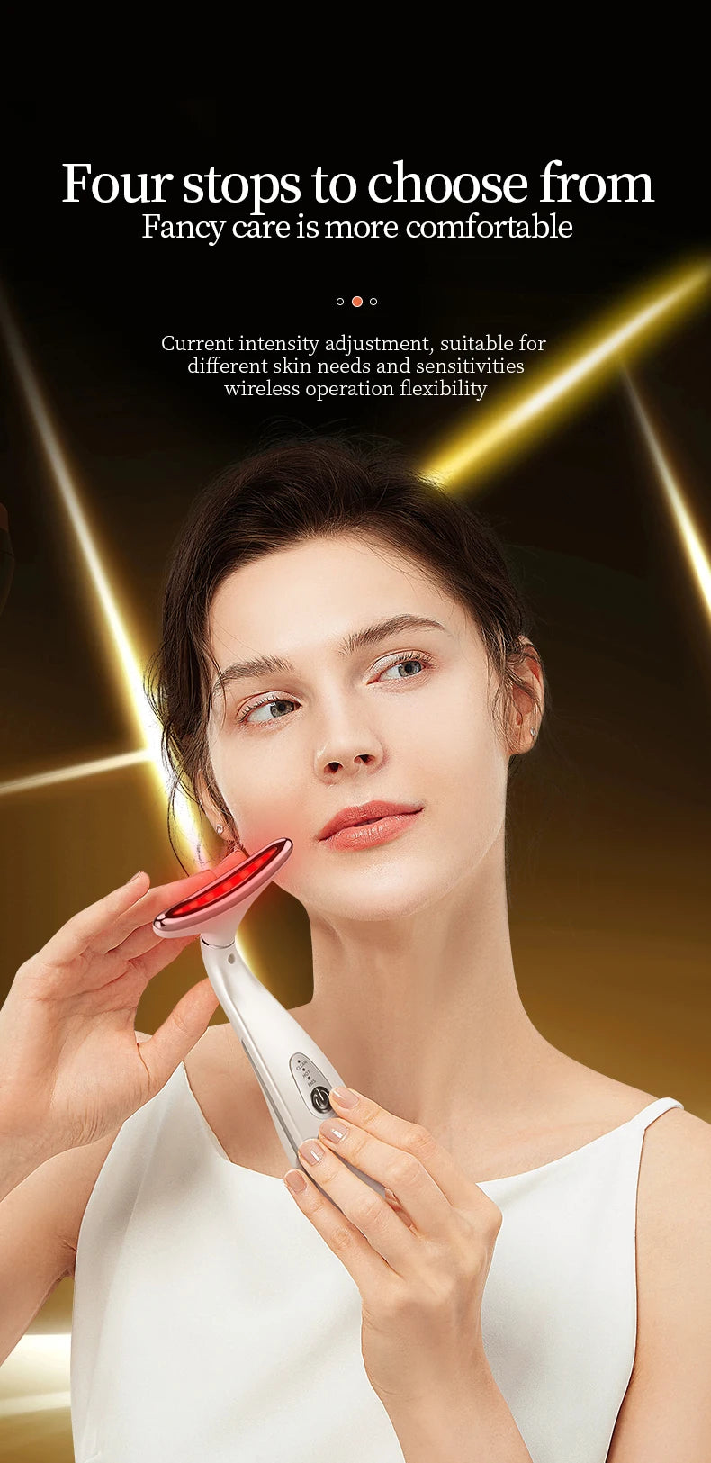 K-SKIN EMS Face Beauty Instrument Beauty Neck Massager Micro-Current Vibration Color light Senility Face Massager  Skin Care. 2026 MASAJIADOR PARA CUELLO Y MANDIBULA. ELECTRICO QUE MEJORA LA CIRCULACION Y ALINEACION