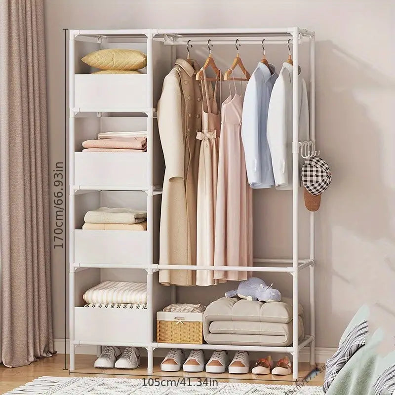 Organizador de armario. Tidy Up in Style with Our Dustproof Coat Rack