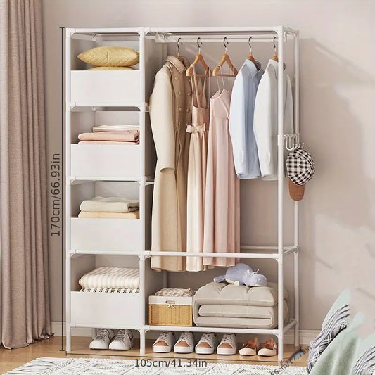 Organizador de armario. Tidy Up in Style with Our Dustproof Coat Rack